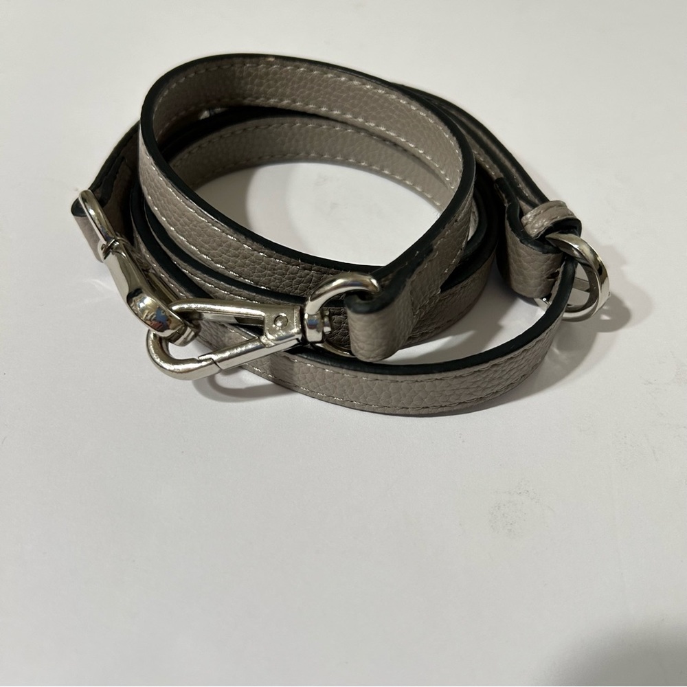 Elegant grey Silver Women's purse Strap